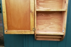 reclaimed pine bathroom cabinet with mirror