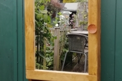 reclaimed pine bathroom cabinet with mirror