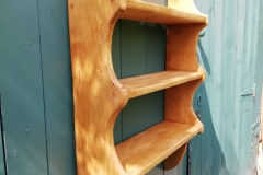 reclaimed pine kitchen wall shelves
