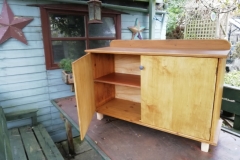 bespokee sideboard ade from a couple of old table tops 100% reclaimed wood