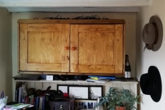 bespoke wall cabinet 100% reclaimed wood