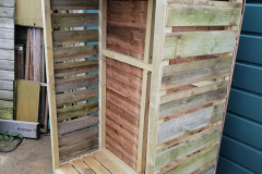 reclaimed wood freestanding log store