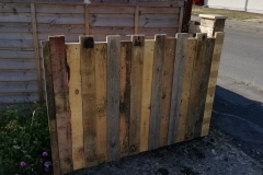 driveway gate made from reclaimed pallet wood