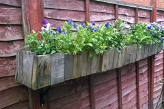 fench or wall mounted platter made from pallet wood off cuts