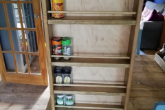 reclaimed oak spice rack