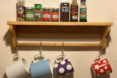 Reclaimed Pine Kitchen Shelf - Photo courtesy of Kate Marriott
