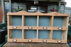 pigeon holes made from reclaimed pallet wood