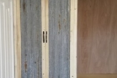 corrugated iron wardrobe doors