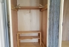 wardrobe, with shoe storage, hanging rail andd shelf